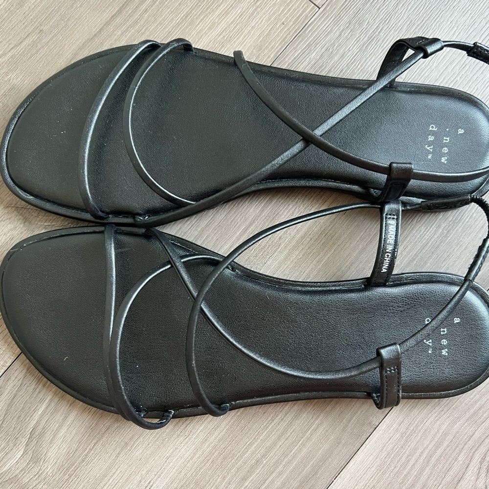 Black Sandals size 9